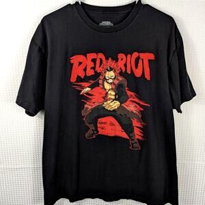 My Hero Academia Red Riot T-Shirt Men’s Large Black Funimation Anime Graphic Tee